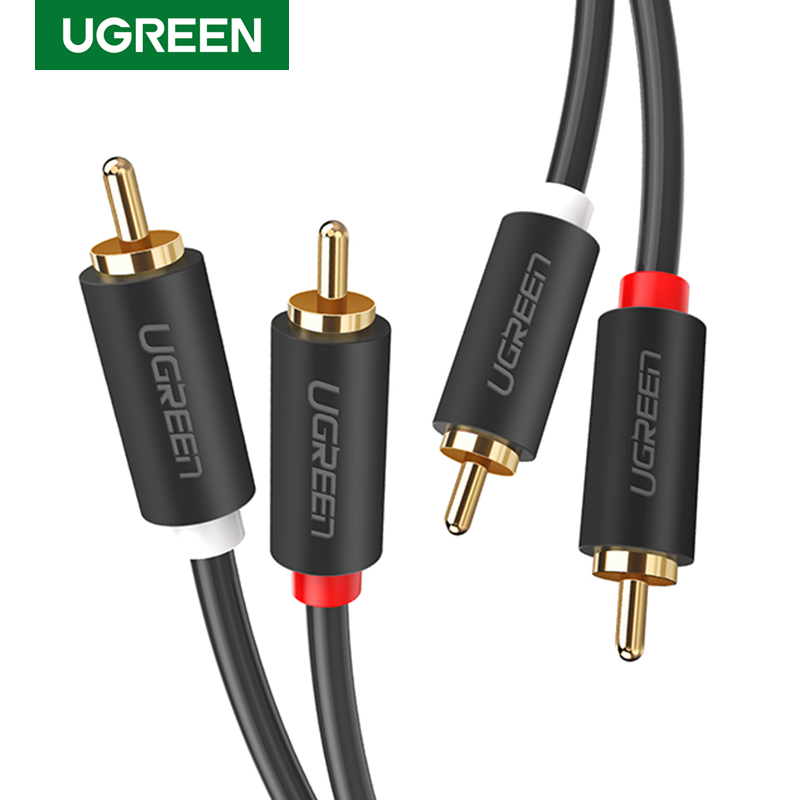 Audio Splitter Y - Аудиокабель UGREEN 2RCA к 2 RCA