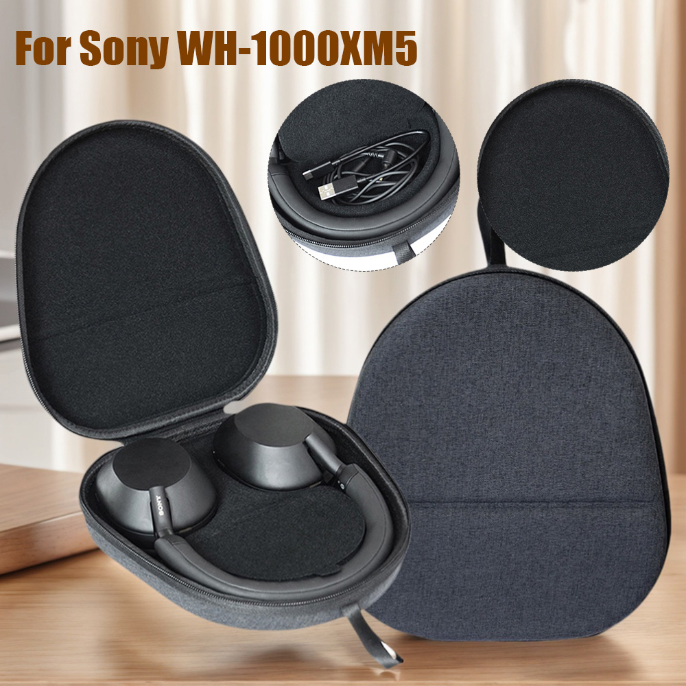 Sony Headphone Wh-1000Xm5 - Жесткий чехол для переноски, противоударный портативный