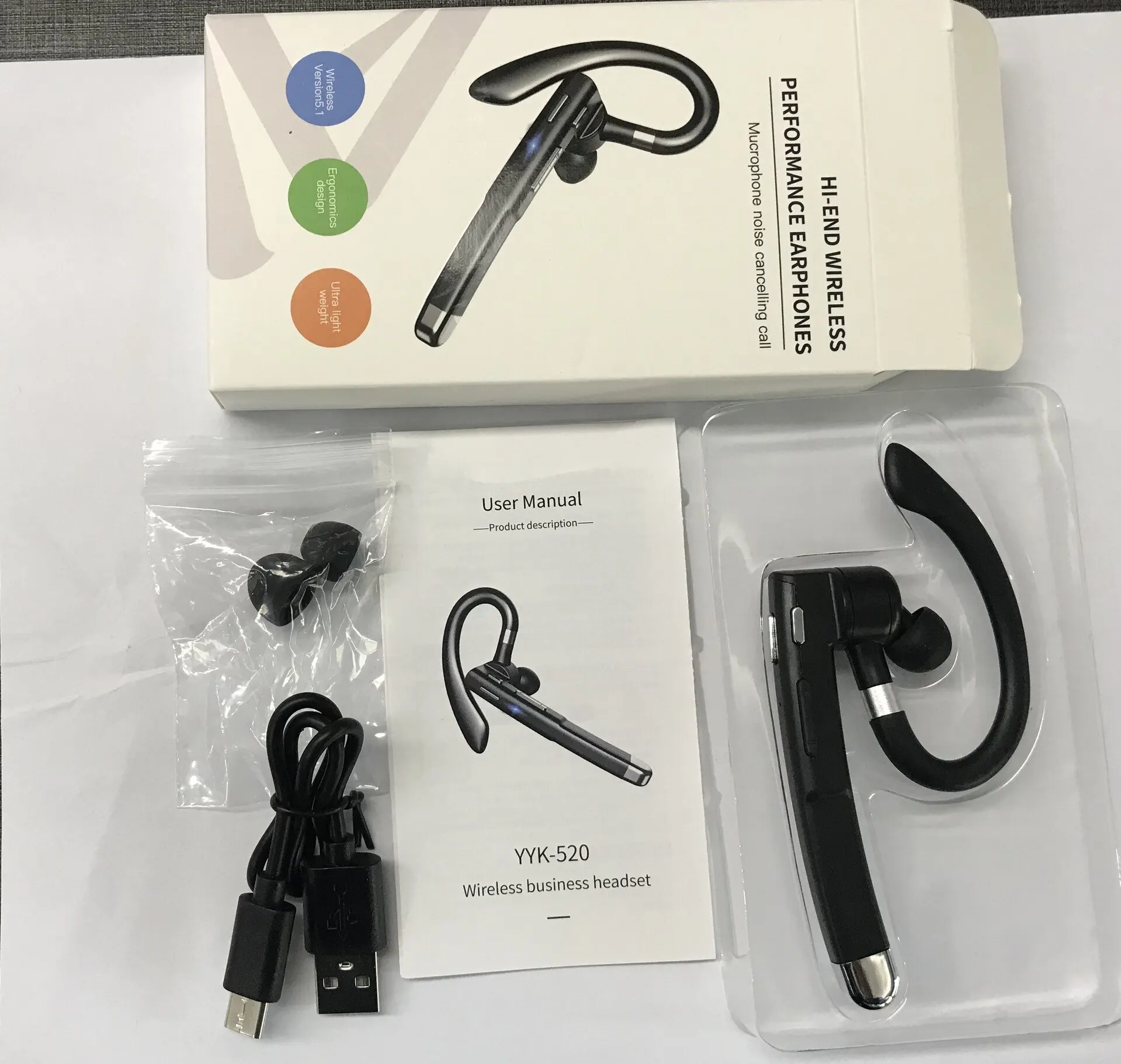 Bluetooth-гарнитура с шумопода – обзор и цена Sports Earphone Hook